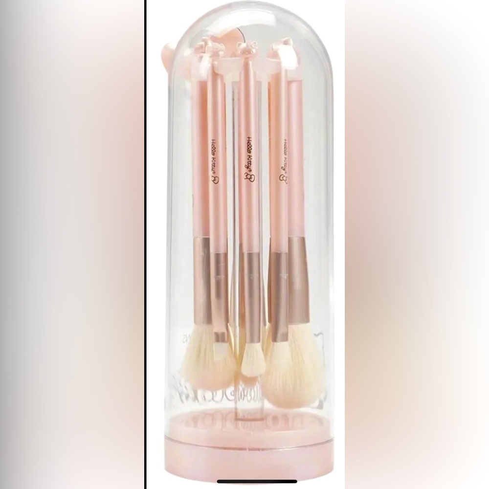 Impressions Vanity 6 PCs Makeup Brush Set with Hello Kitty Kawaii Icon